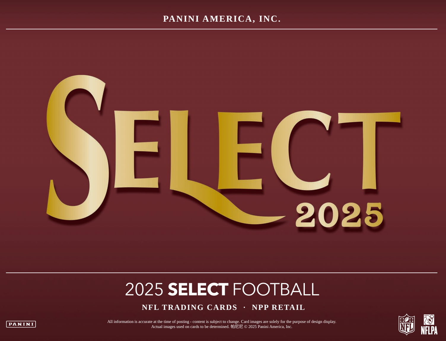 2025 Panini Select Football Hobby Blaster Box